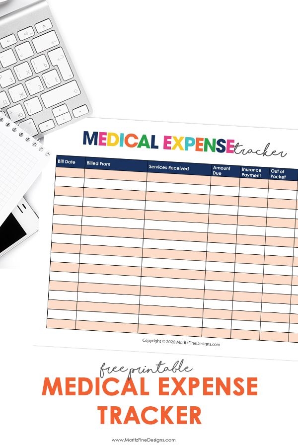 Medical Expense Tracker Free Printable Download Medical Expense 