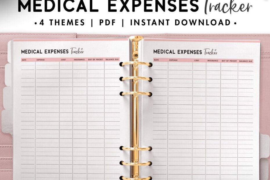 Medical Expense Tracker Spreadsheets Free Printable Pdf Fmress