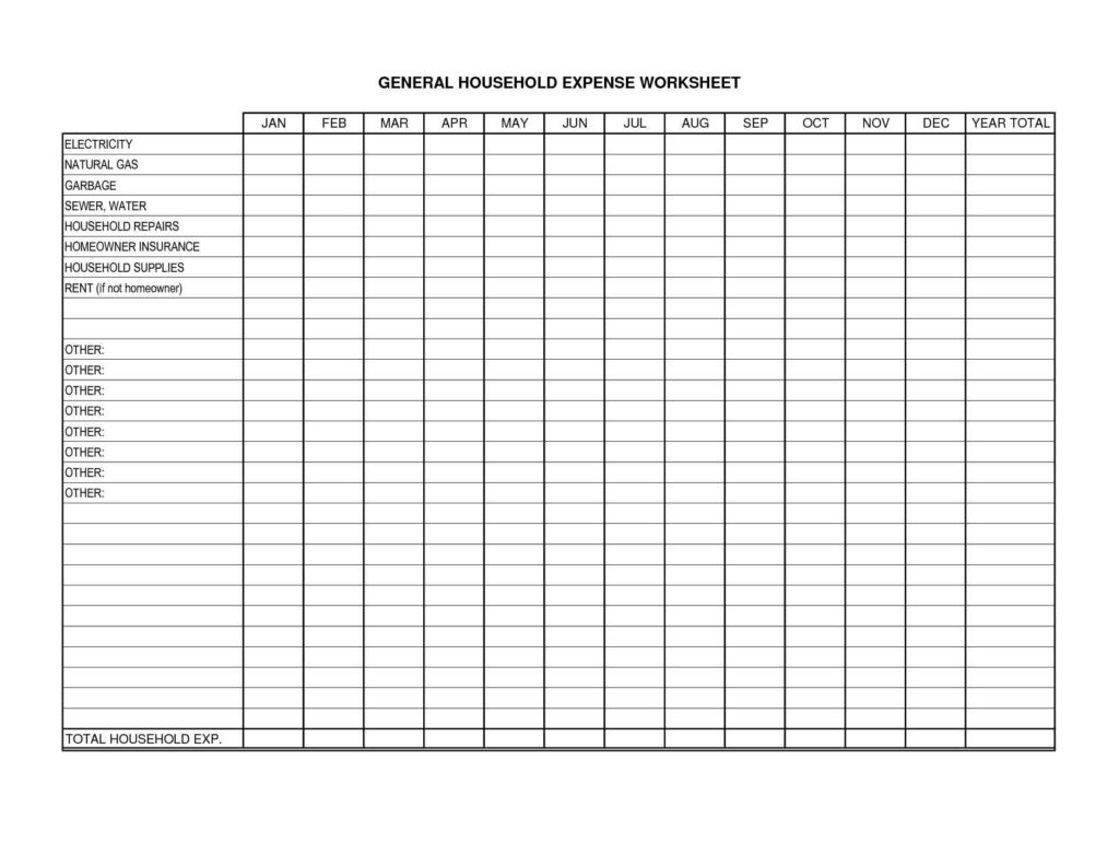 Monthly Expenses Spreadsheet Template Monthly Spreadsheet Spreadsheet 