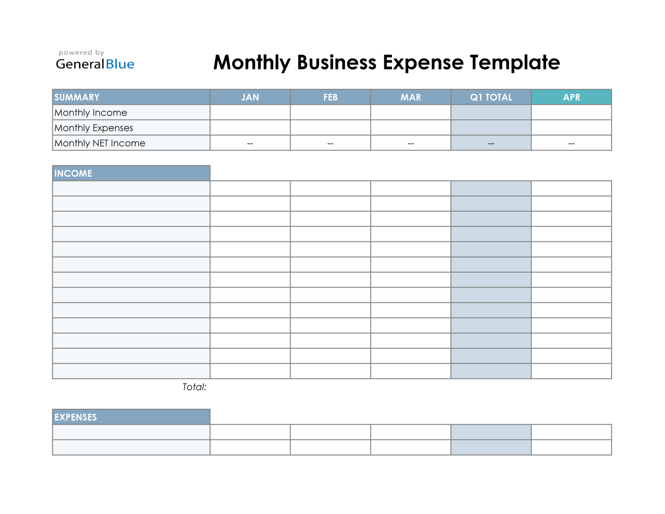 Monthly Income And Expense Report Template Rolfhope