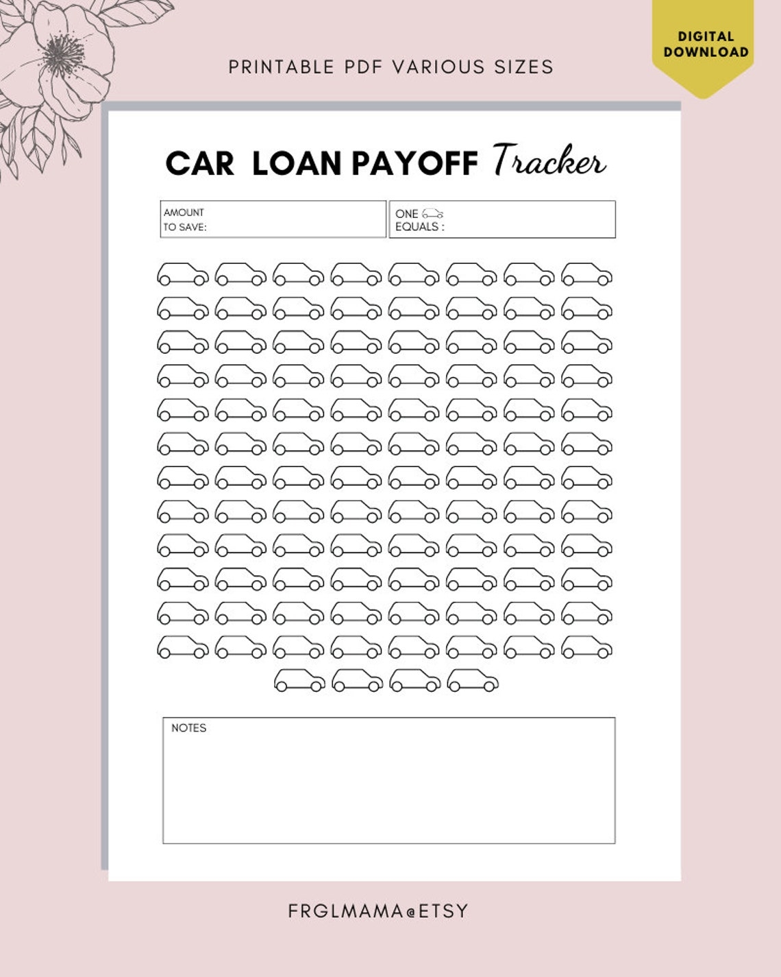 Morgage Loan Expense Tracker Printable Free Kotivector