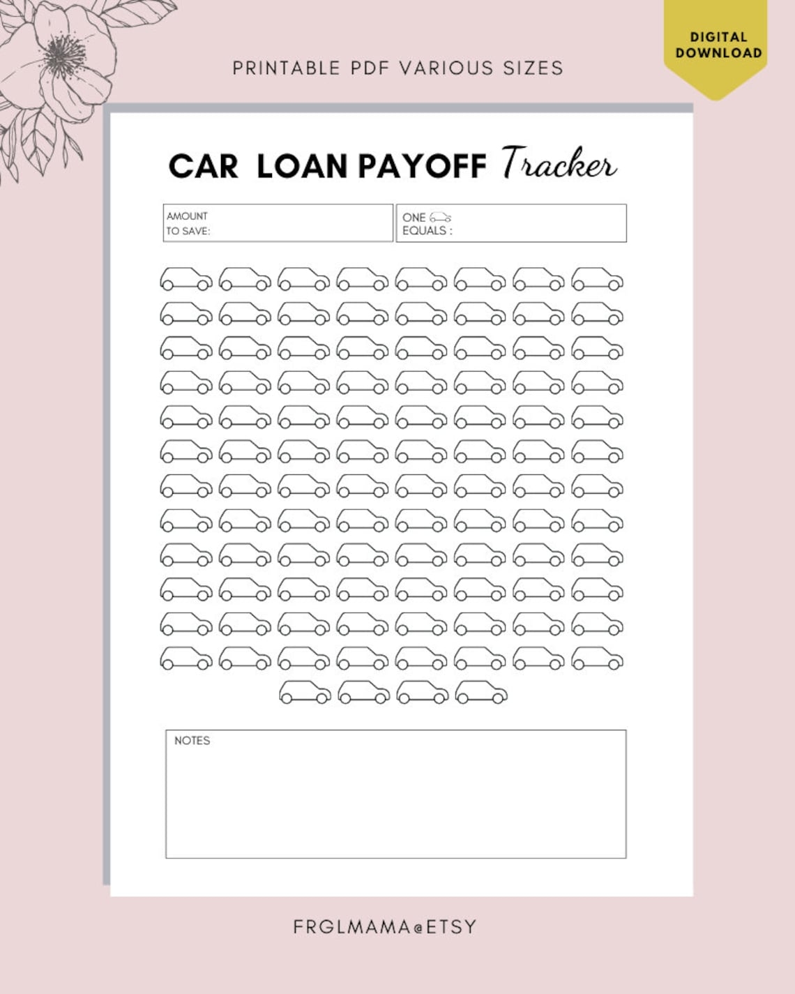 Morgage Loan Expense Tracker Printable Free Kotivector