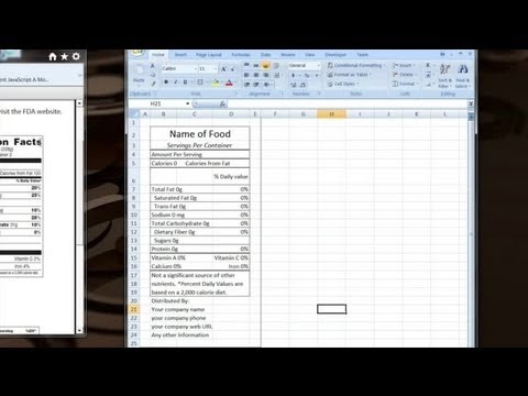 Nutrition Facts Label Template Excel Besto Blog