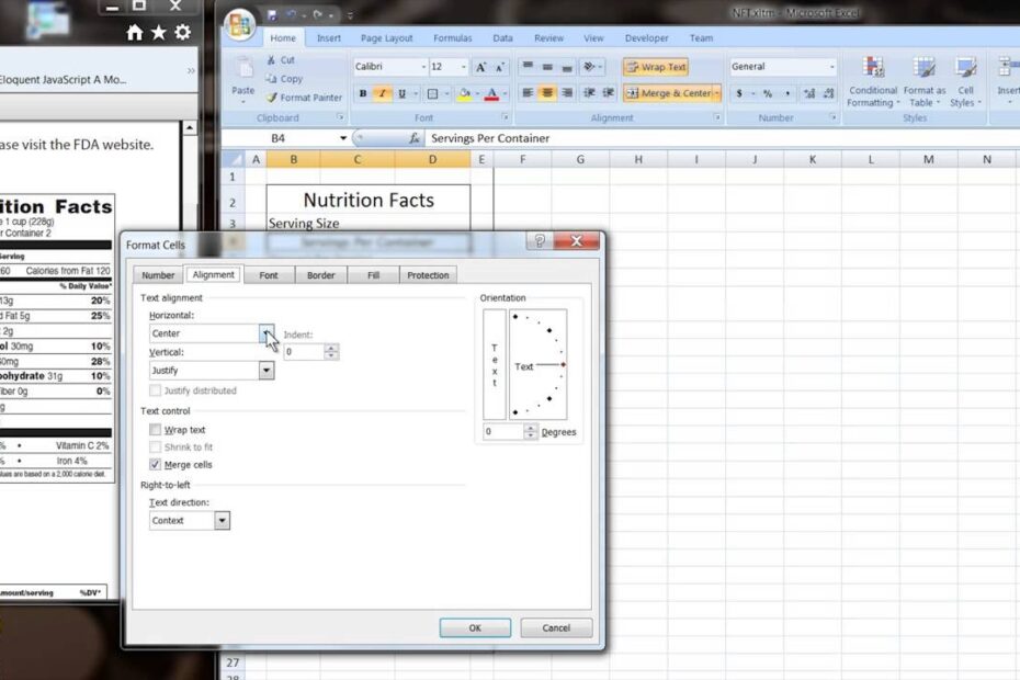 Nutrition Facts Label Template Excel Besto Blog