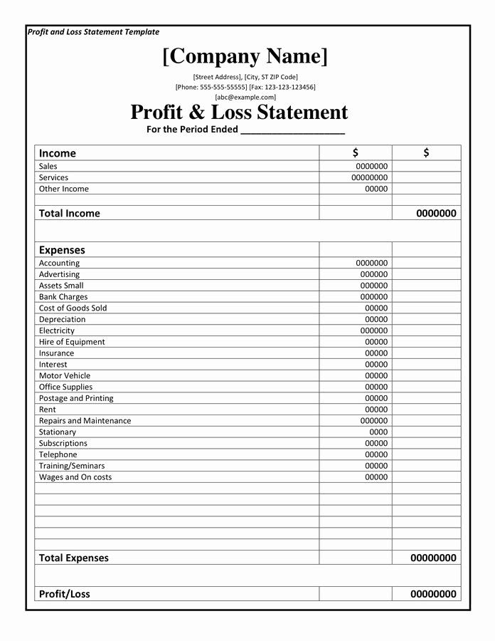 Other Expenses In Profit And Loss Account Financial Statement 