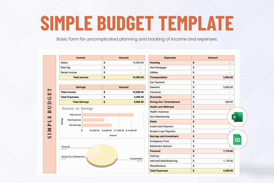 Page 2 Home Budget Templates In Excel FREE Download Template