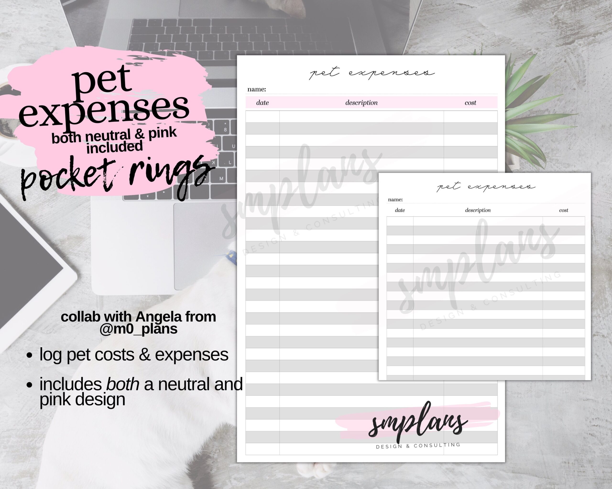 Pet Expense Tracker Printable Wolftaiwan