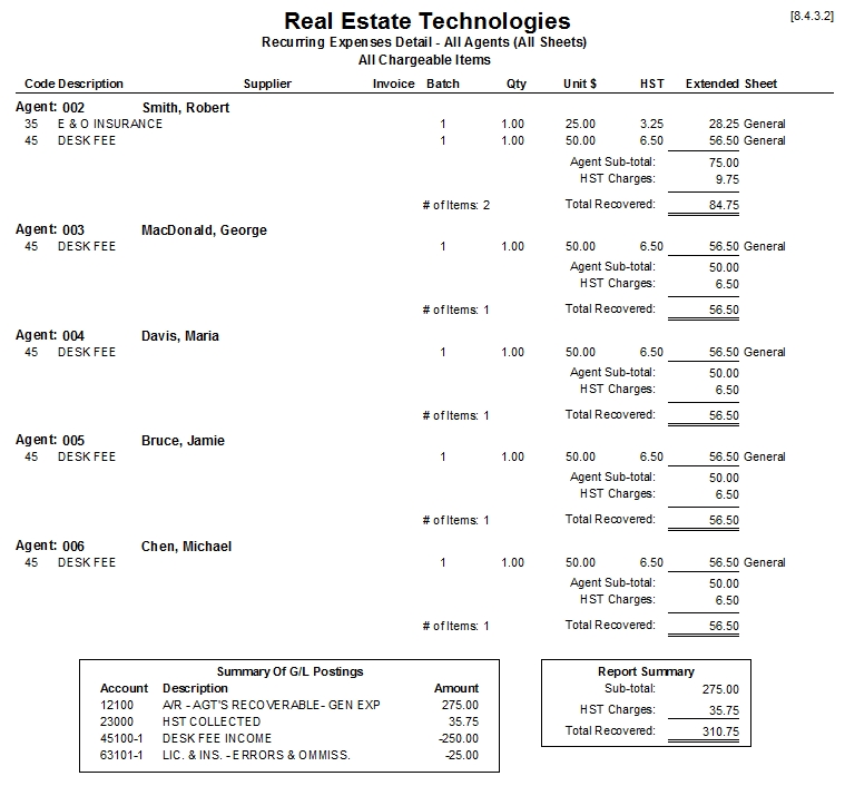 Post A Recurring Expense Back Office 
