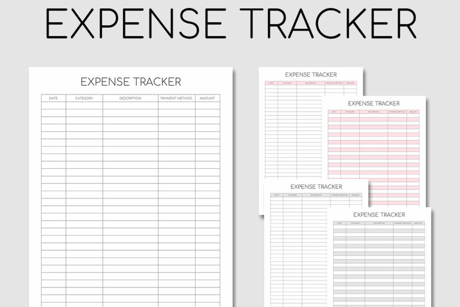 Printable Expense Tracker