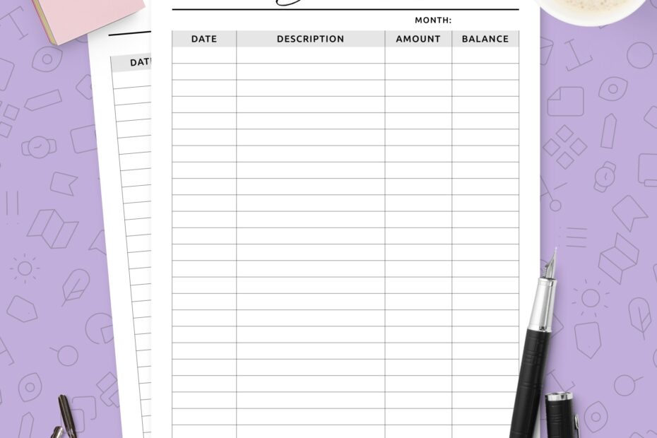 Printable Expense Tracker Pdf Mattersmyte