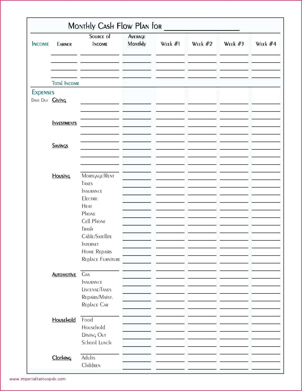 Printable Household Budget Accountguide