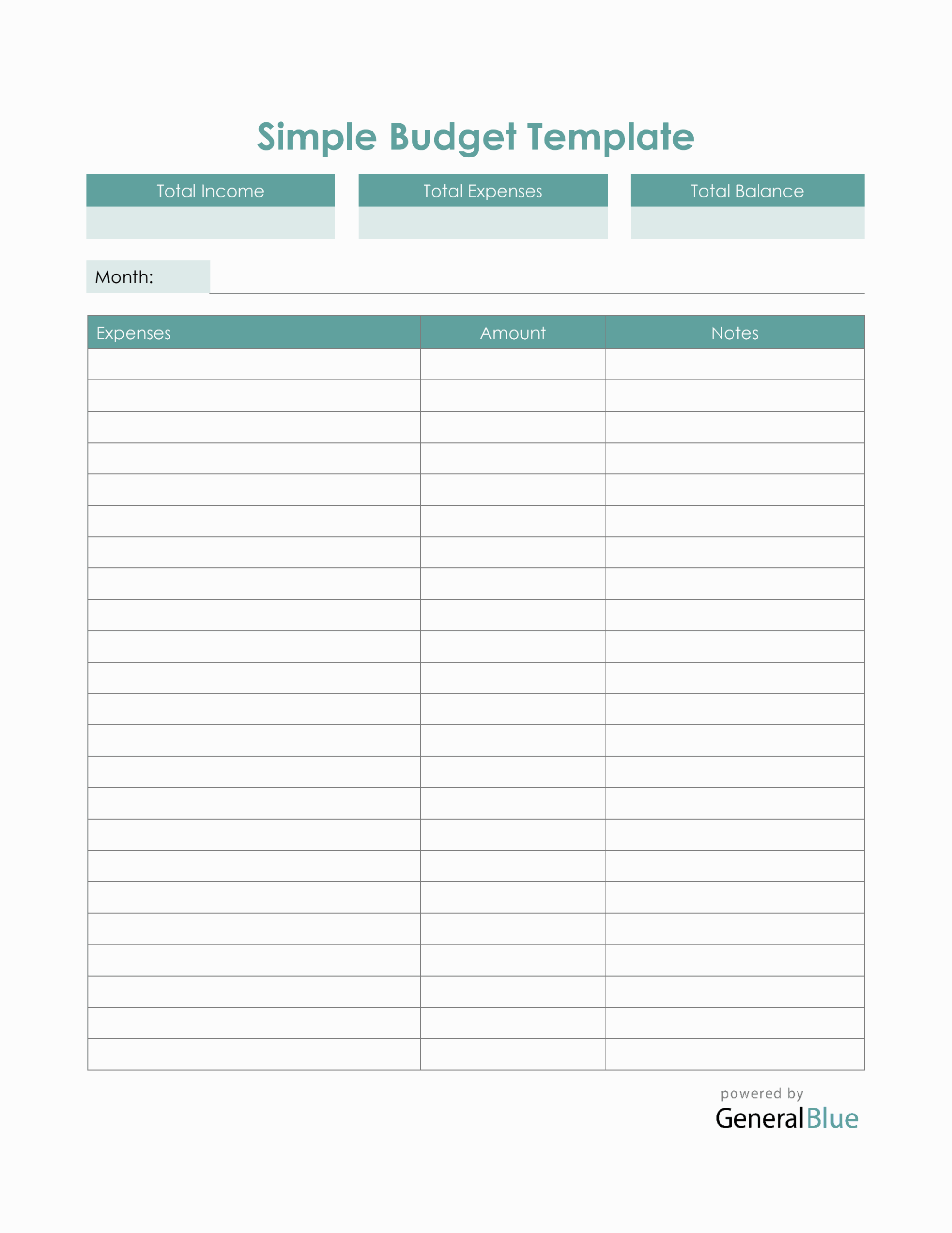 Printable Household Expense Sheet Manage Your Finances Efficiently