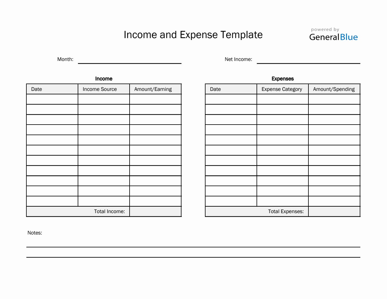 Printable Income And Expense Template In PDF Worksheets Library Printable Income And Expense Template In PDF Worksheets Library