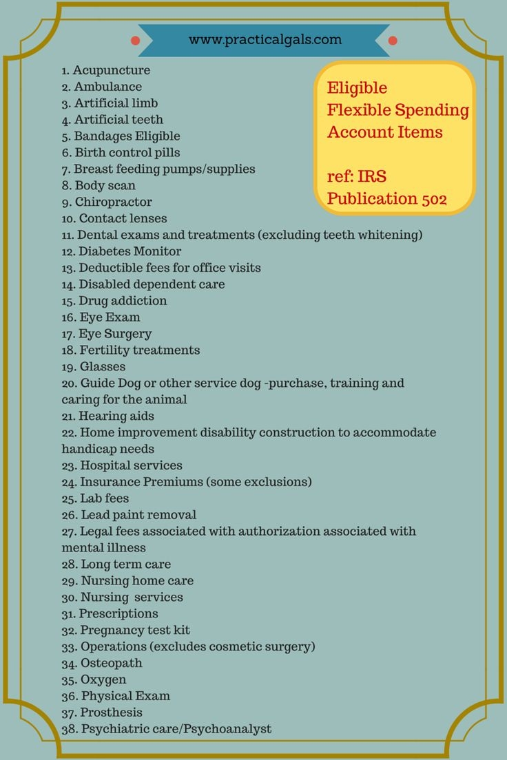 Printable List Of Fsa Eligible Items 2024 Printable List Rena Sibeal
