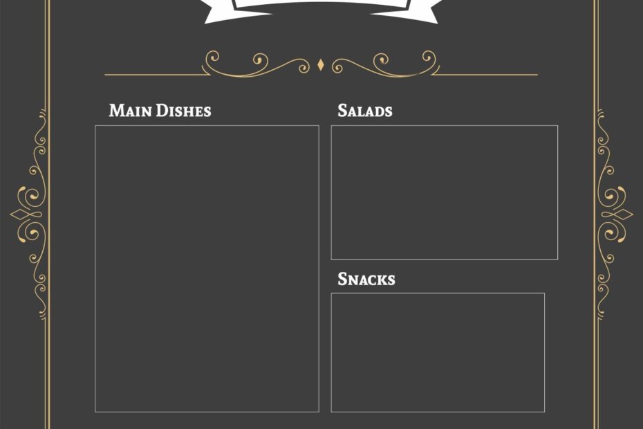Printable Restaurant Menus With Prices Printable Word Searches