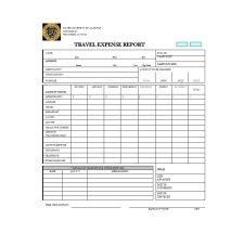 Printable Travel Expenses Report Template Example Templateral