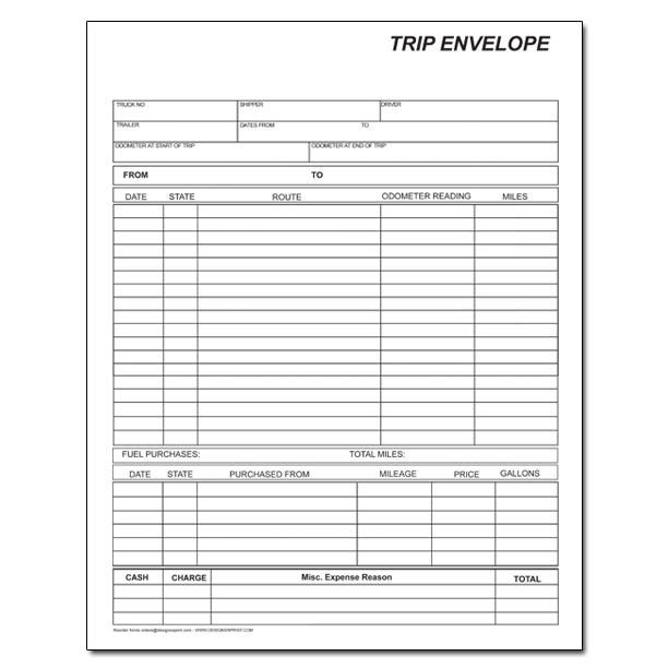 Printable Truck Driver Expense Owner Operator Tax Deductions Worksheet 
