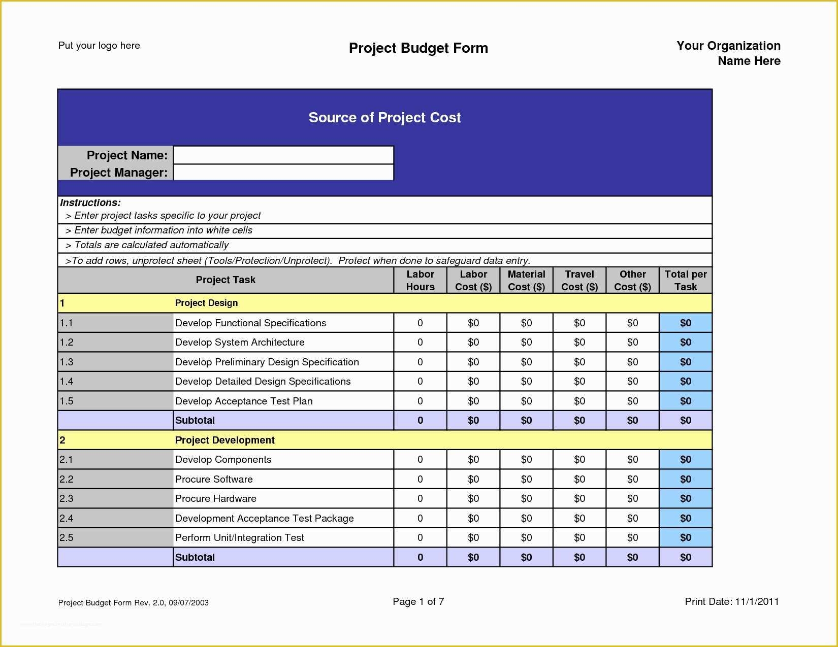 Project Management Excel Templates Free Download Of Project Management 