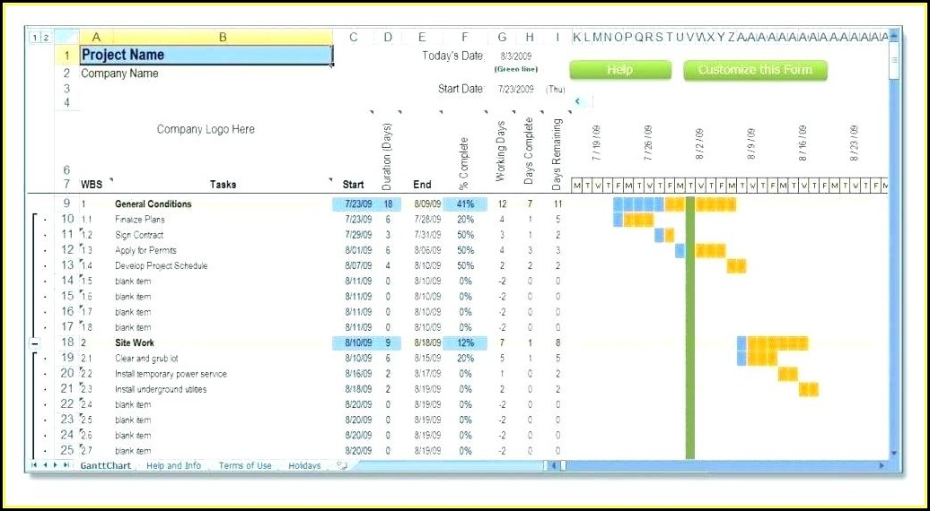Project Resource Planning Template Excel Templatesz234 
