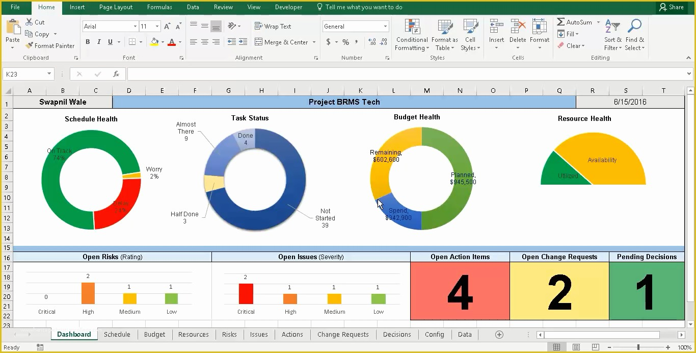 Project Tracker Excel Template Free Download Of Project Tracking With 