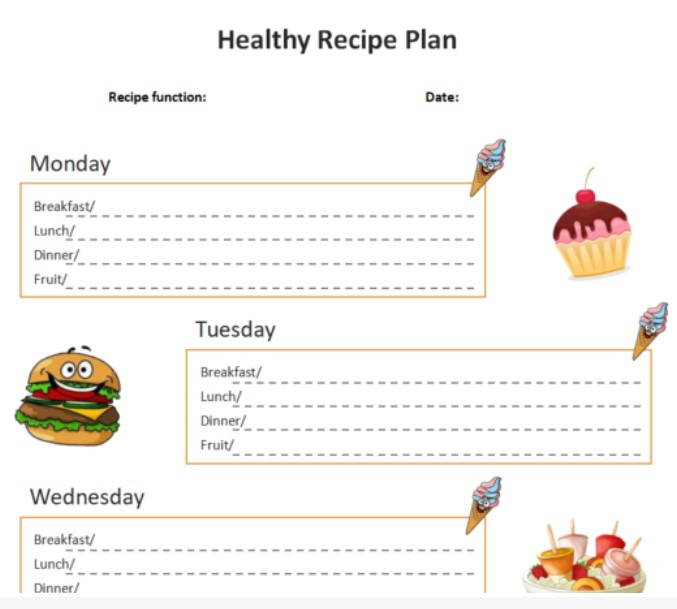 Recipe Excel Template Recipe Excel Template
