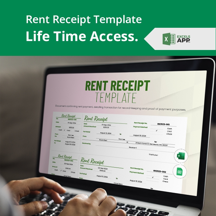 Rent Receipt Template Excels App