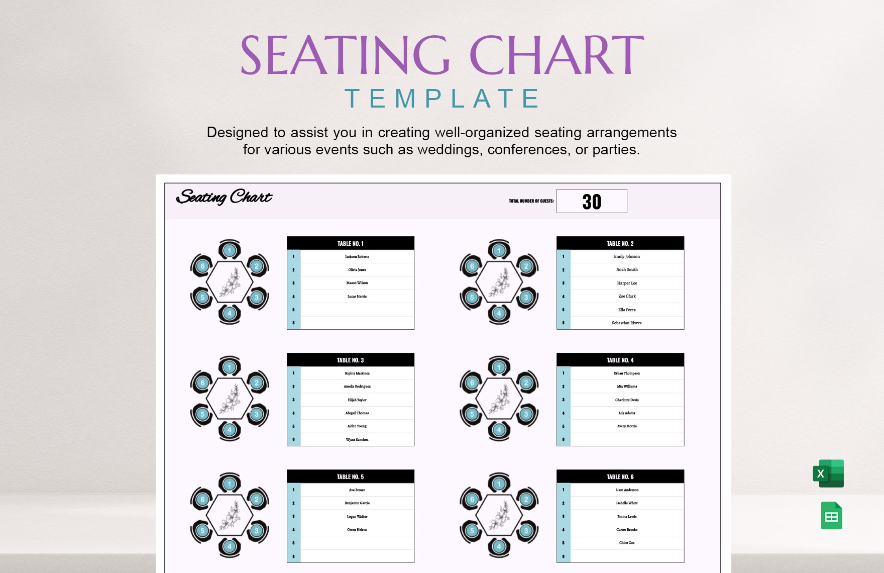 Seating Chart Exles Wedding Infoupdate