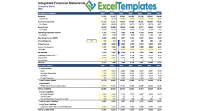 Small Business Financial Statement Template Excel ExcelTemplates