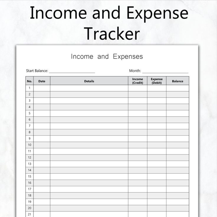 Spending Tracker Printable Income And Expense Tracker And Finance 