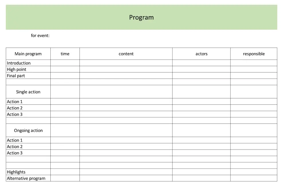Streamline Your Event Planning With Our Free Excel Template Simplify 