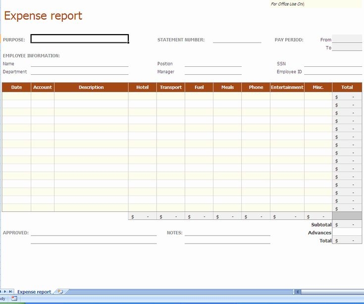Super Simple 3 Column Expense Report Printable Kari S Valdez