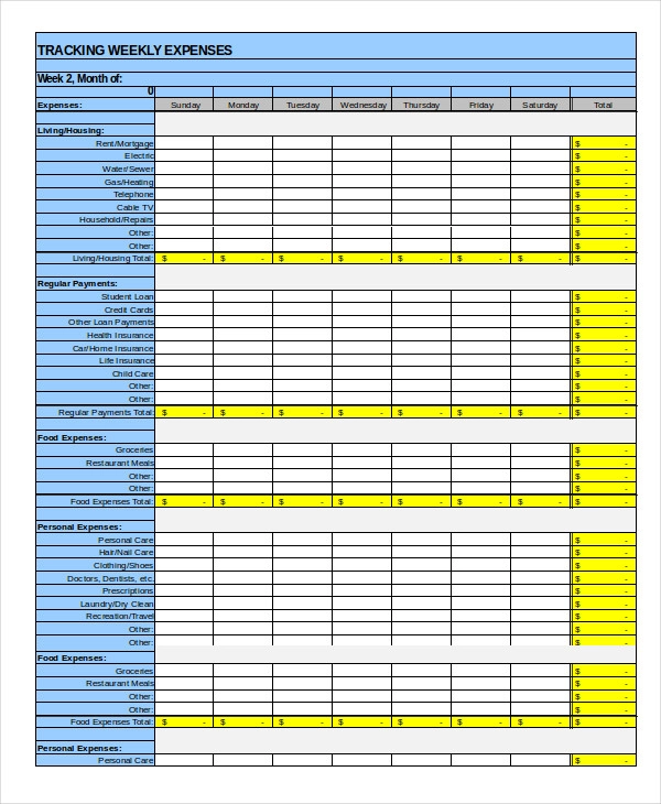 Super Simple 3 Column Expense Report Printable Kari S Valdez