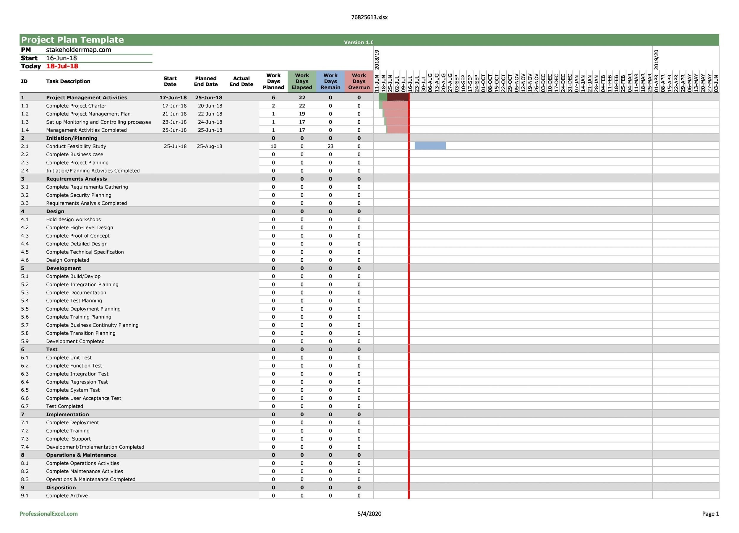 Task Tracker Excel Template