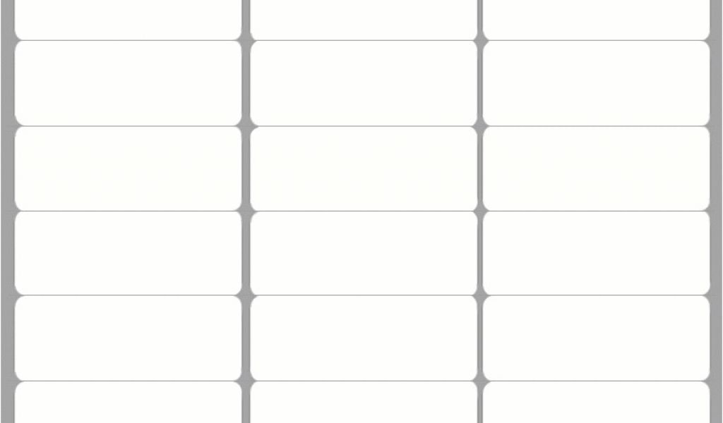 Template For Avery 5160 Labels From Excel Avery Template 8160 