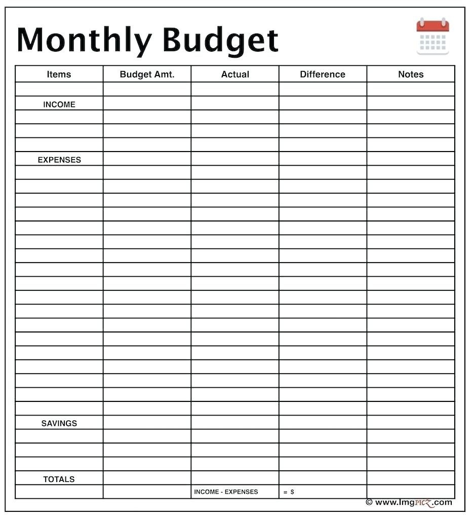 Template Ideas Income And Expense Spreadsheet For Monthly Budget Free 