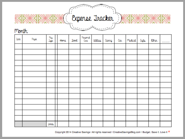 This Free Printable Expense Tracker Keeps Tabs On ALL Your Spending