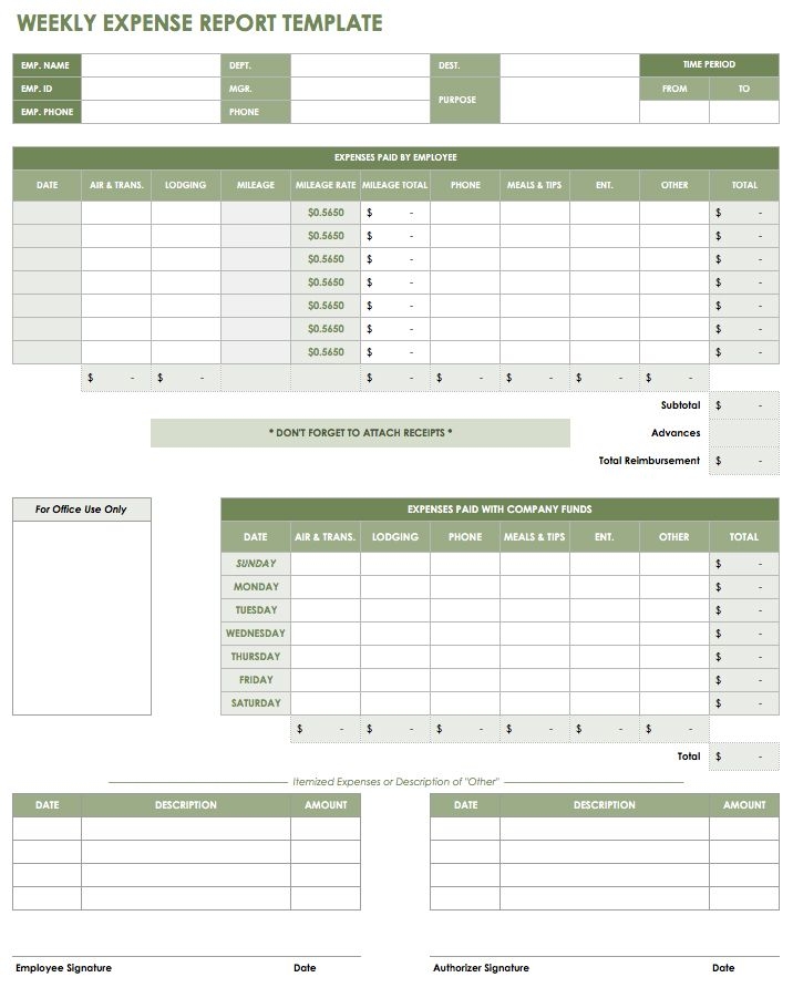 Timecard Excel Template Collection