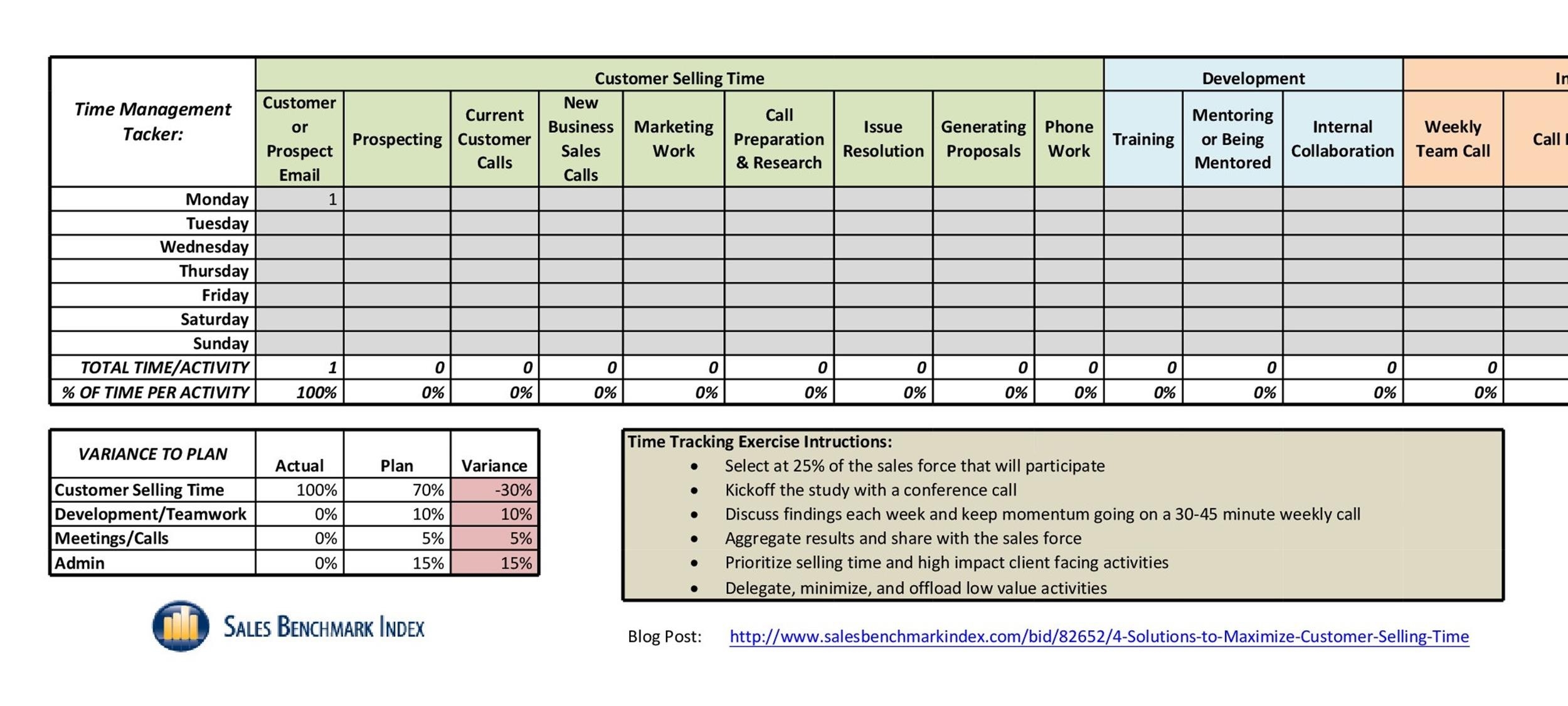 Tracking Spreadsheet Template Excel