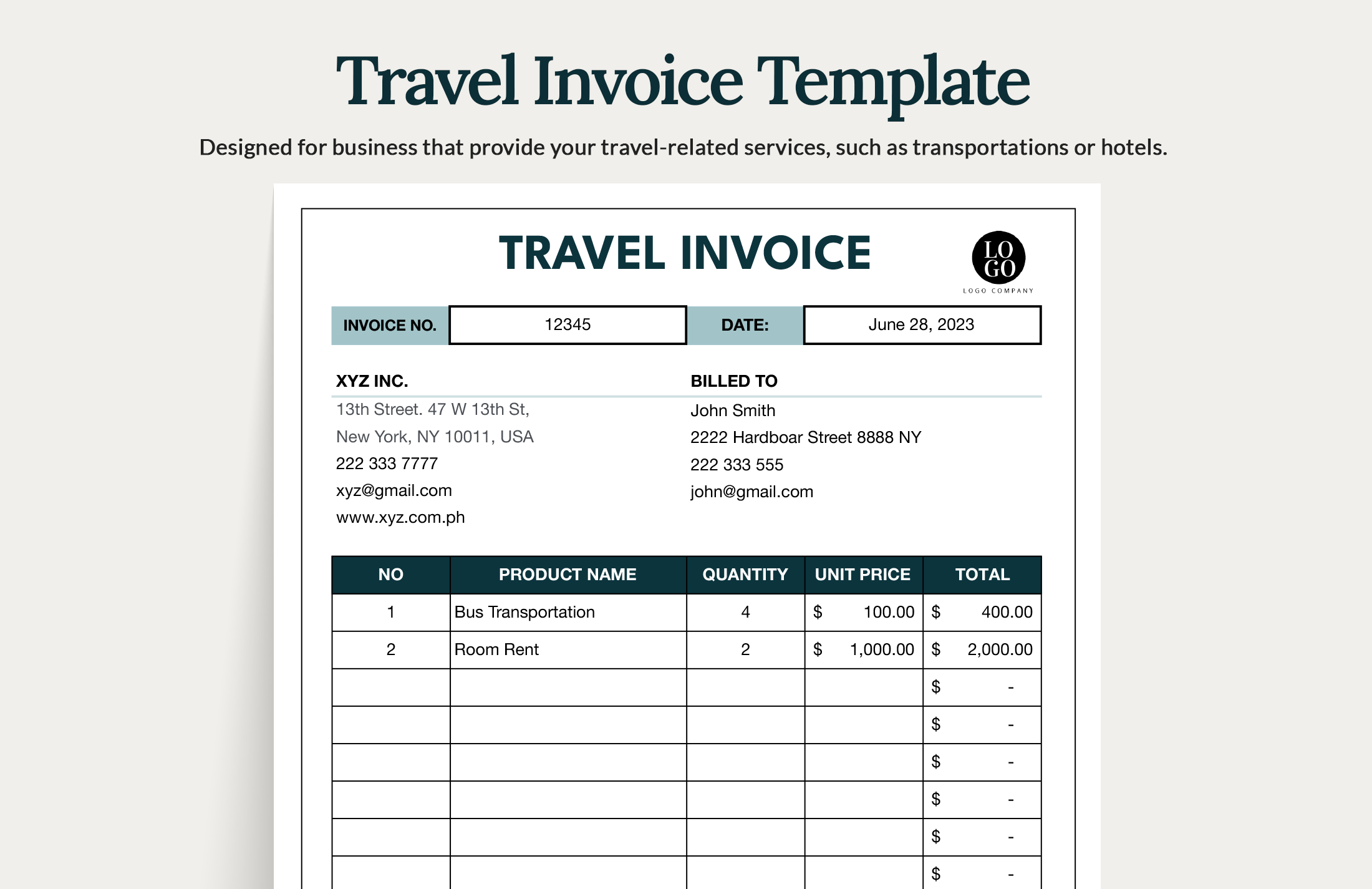 Travel Agent Bill Format In Excel Infoupdate Travel Agent Bill Format In Excel Infoupdate