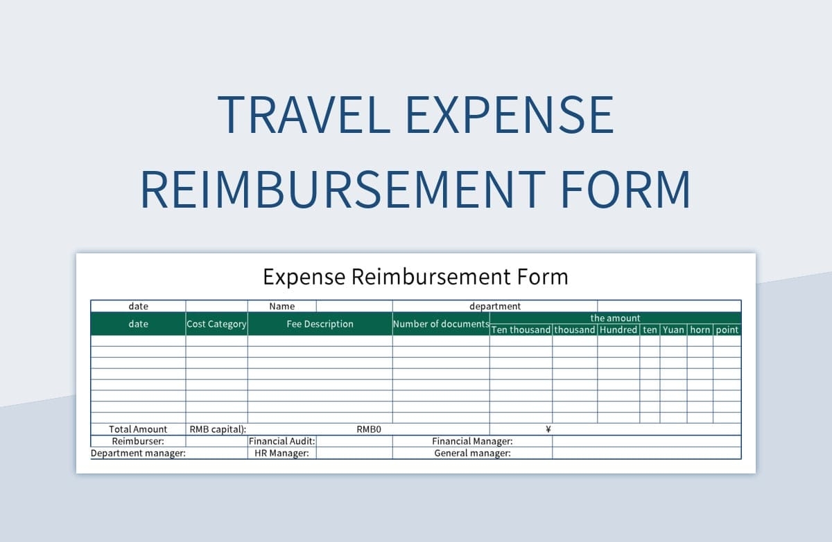 Travel Expense Claim Form Excel Template Infoupdate
