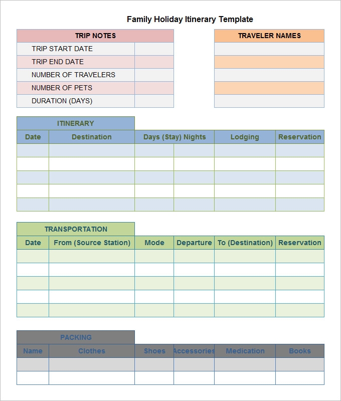 Travel Itinerary Template Excel Free Infoupdate Travel Itinerary Template Excel Free Infoupdate