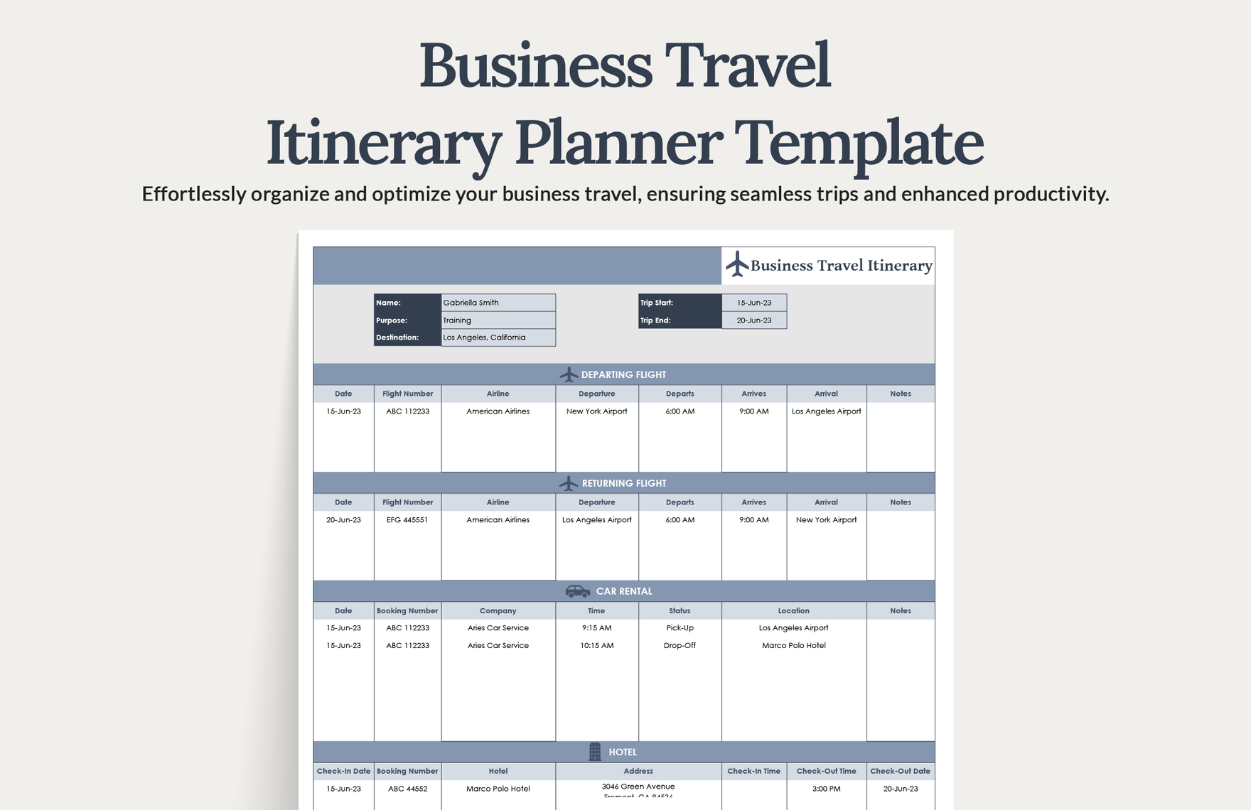 Travel Itinerary Templates In Apple Pages Imac FREE Download 