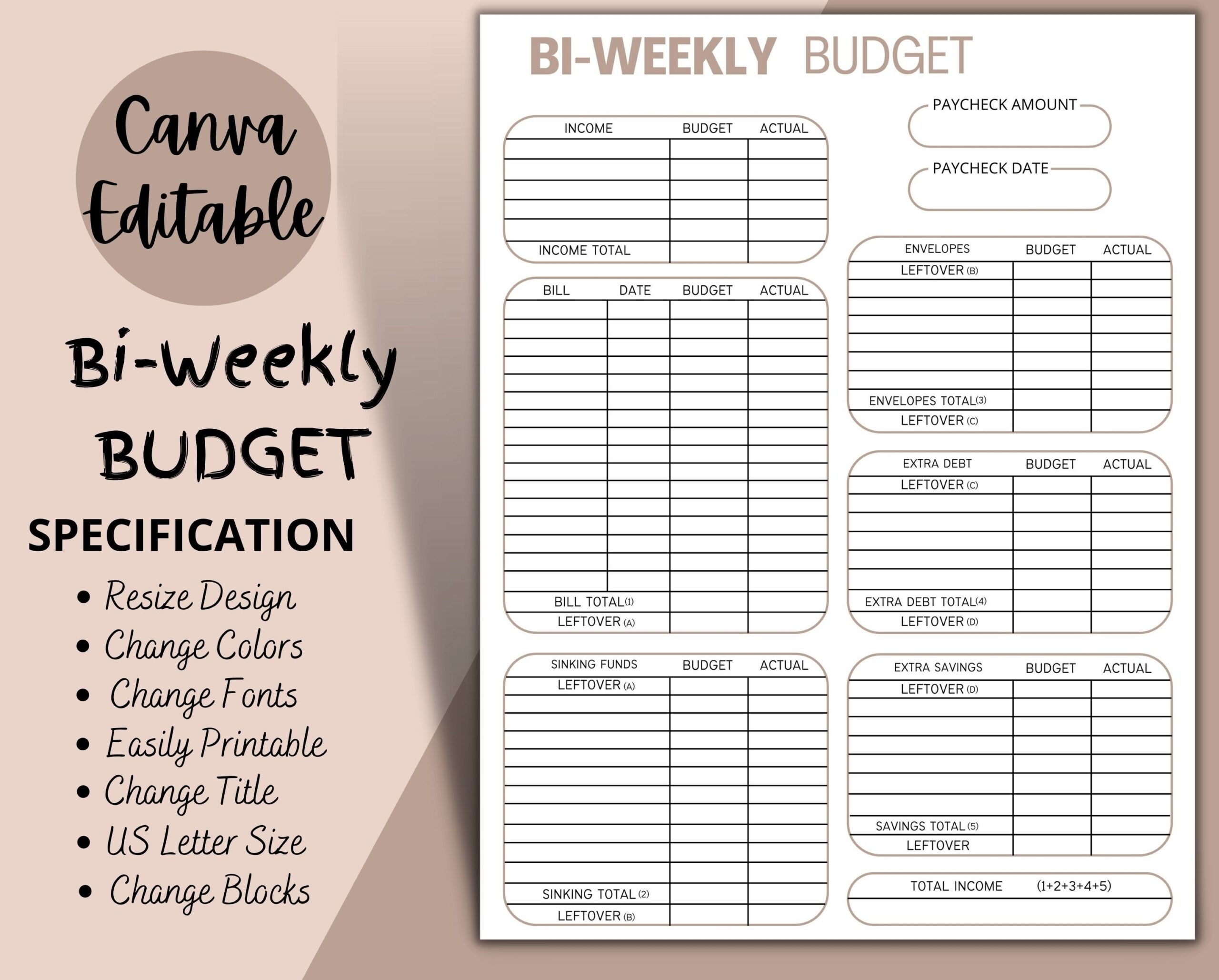 Weekly Budget Template Budget Template Bi Weekly Budg Vrogue co