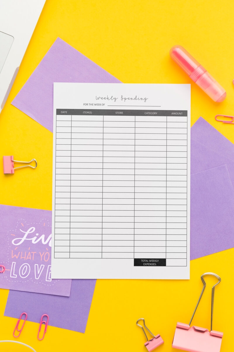Weekly Expense Tracker Printable Examples 2 Mom Envy